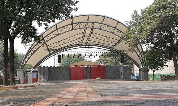 常熟市聯盟村綜合小游園景觀膜結構工程