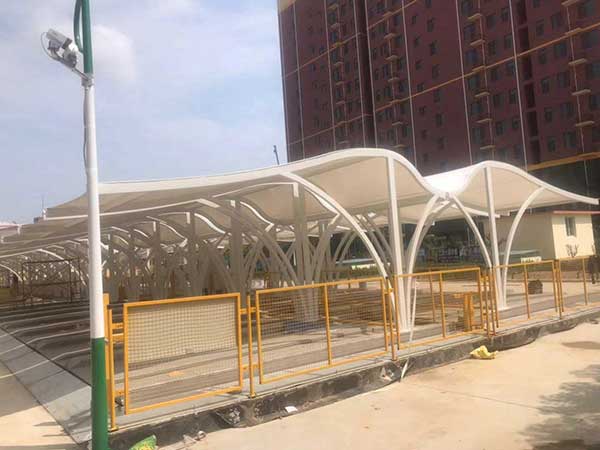 宿遷市鐘吾初級中學(xué)改擴建工程體育看臺張力膜結(jié)構(gòu)工程